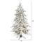 5ft. Pre-Lit Flocked Grand Northern Rocky Fir Artificial Christmas Tree, Warm White Micro LED Lights